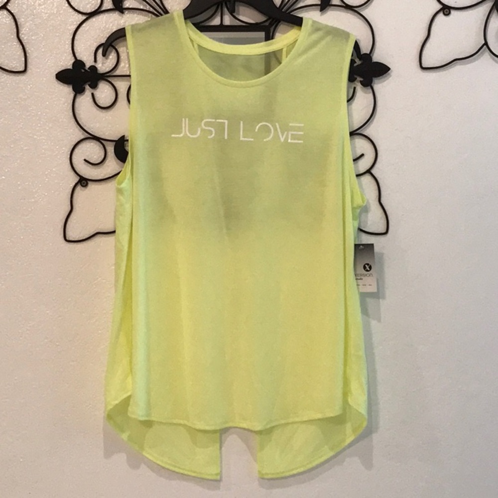 Xersion “Just Love” Sheer Workout Tank